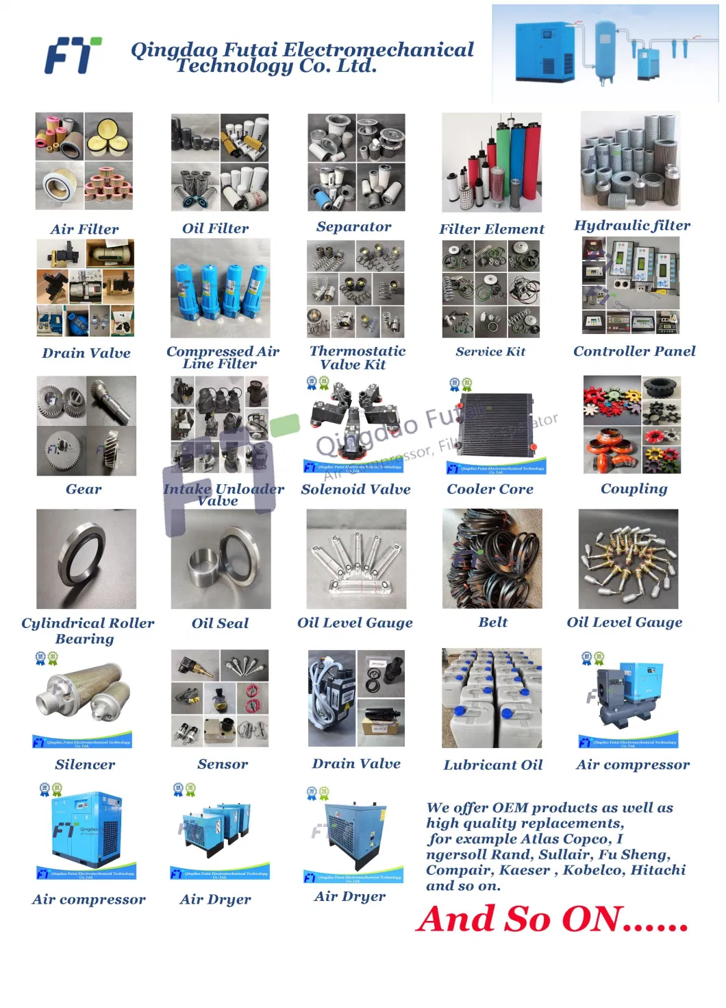 Oil Separator Replacement Compair 100005424 Zs1063829 Screw Air Compressor Parts