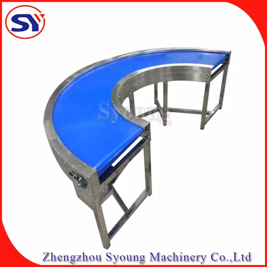 Convoyeur de manutention de matériaux PVC/PU/convoyeur à bande en acier inoxydable pour l'industrie de transformation des aliments